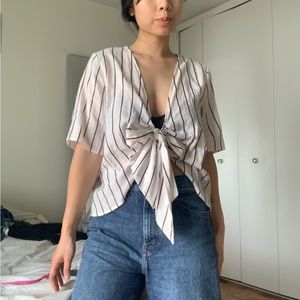 Sabo Skirt Tie Crop Top